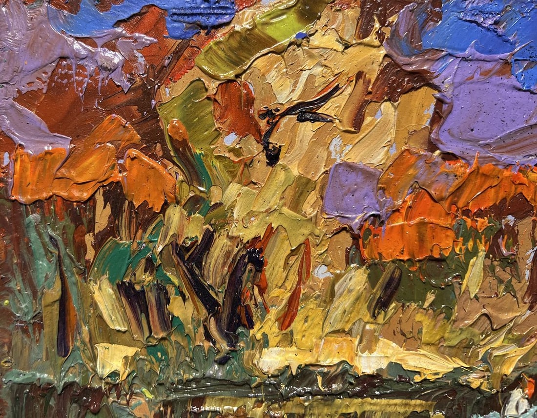 Oil painting Fishing in autumns Alex Kalenyuk - 5