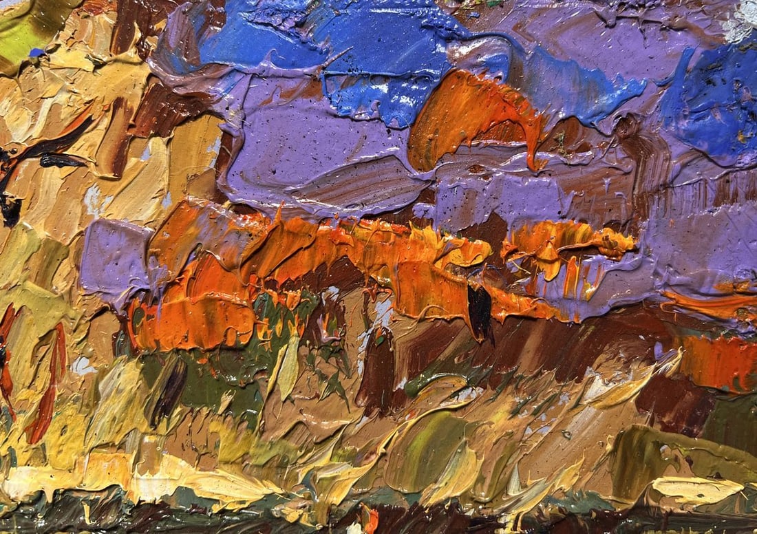 Oil painting Fishing in autumns Alex Kalenyuk - 6