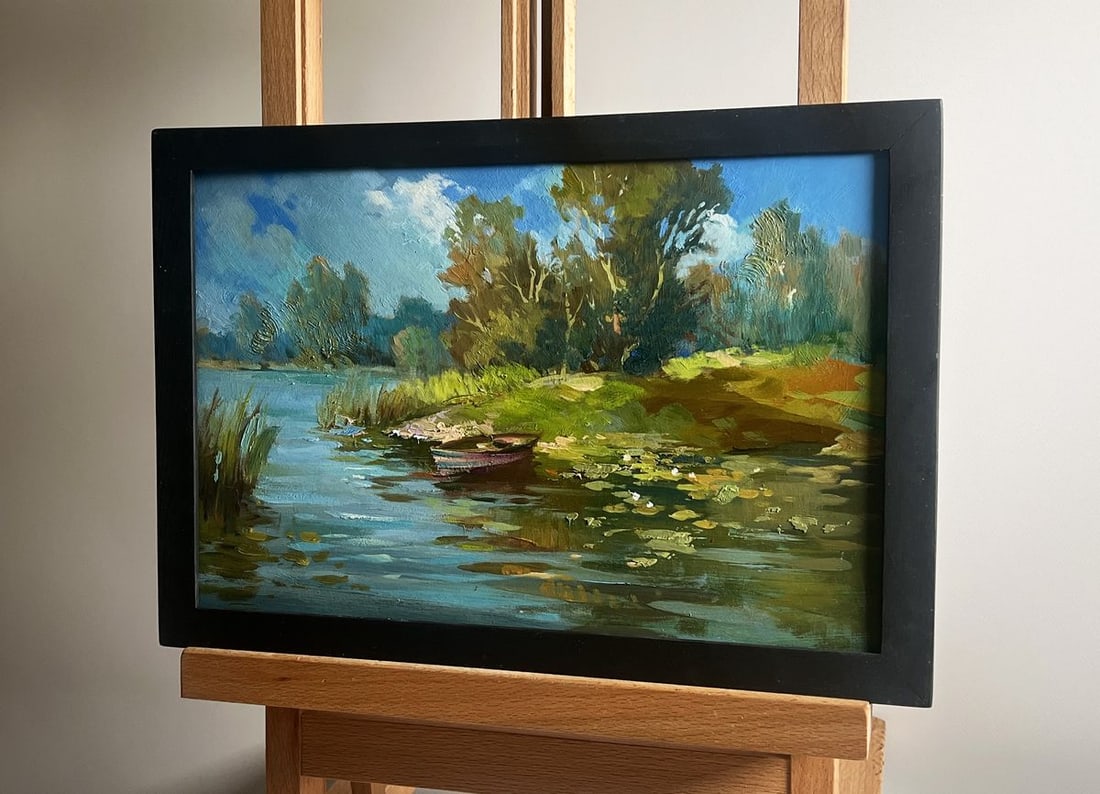 Oil painting On a summer nature holiday Yuriy Suprunchuk - 2