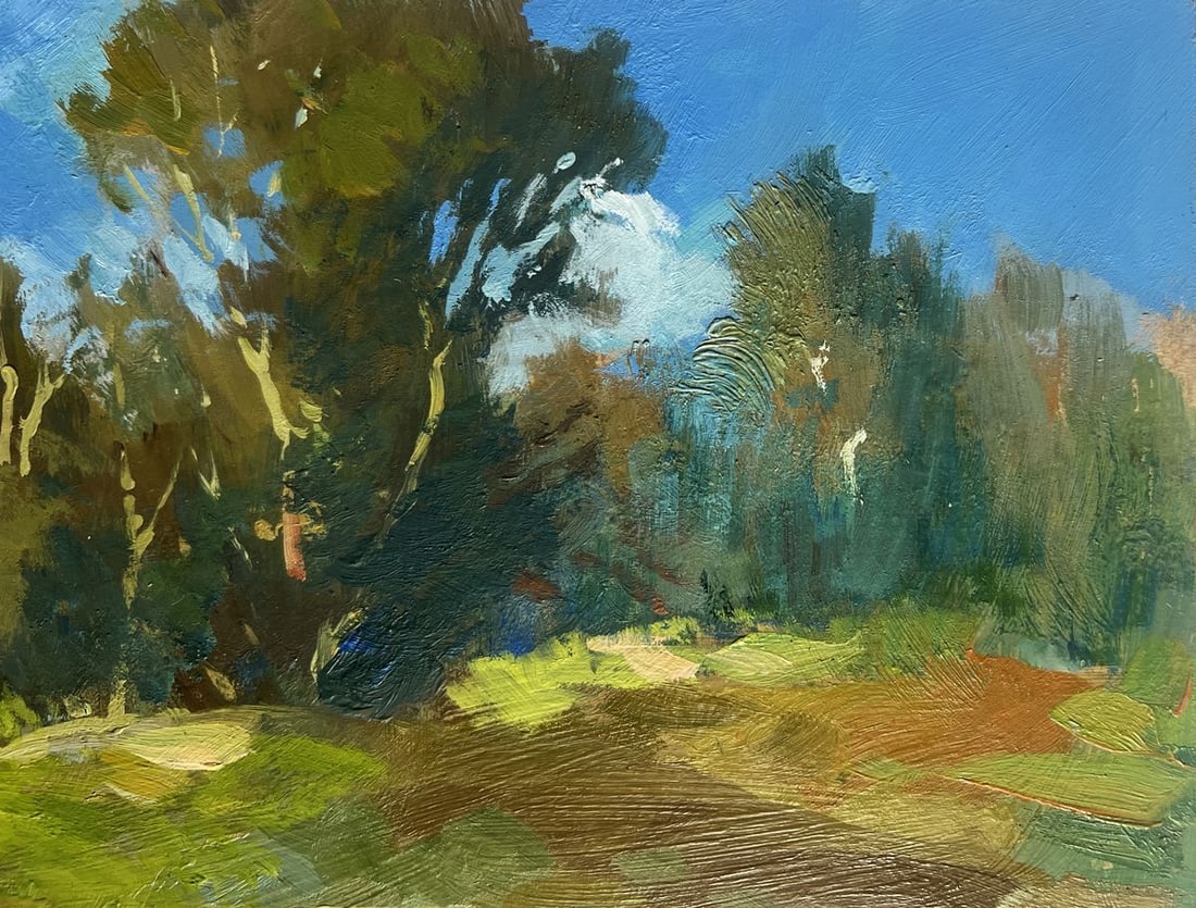 Oil painting On a summer nature holiday Yuriy Suprunchuk - 4