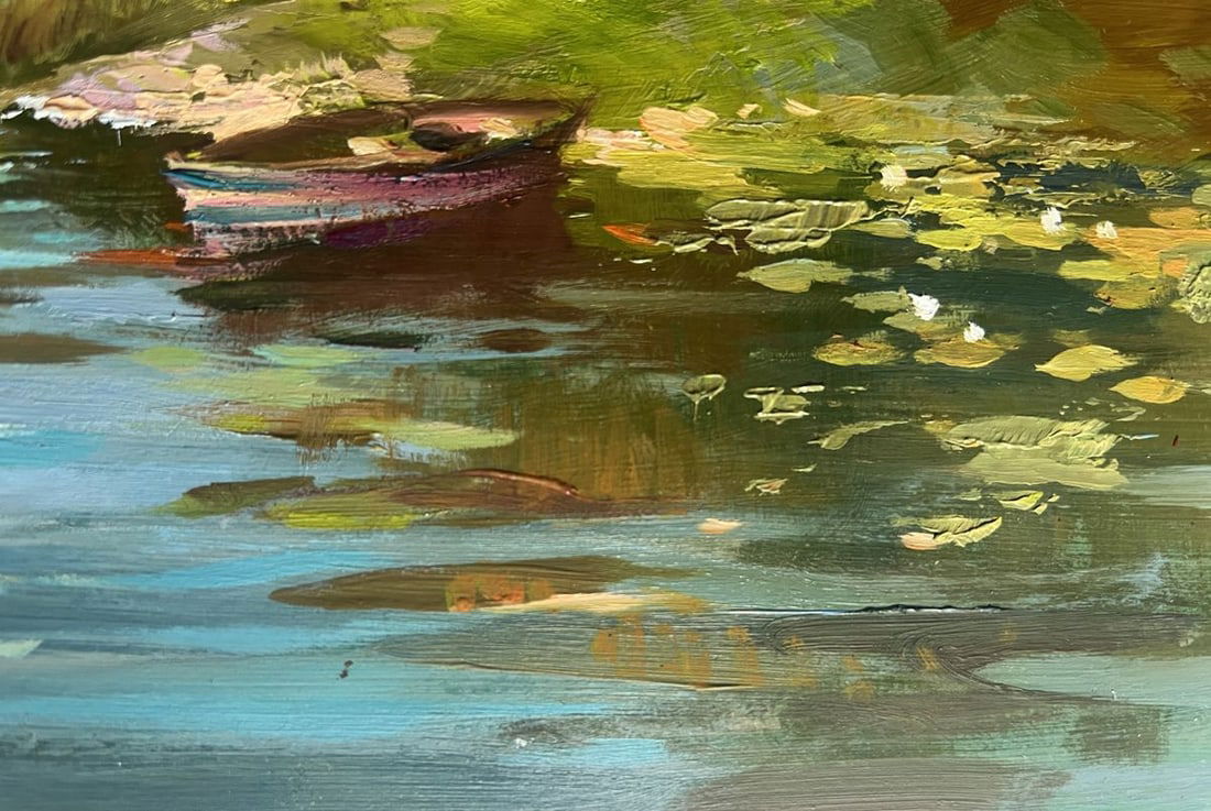 Oil painting On a summer nature holiday Yuriy Suprunchuk - 8