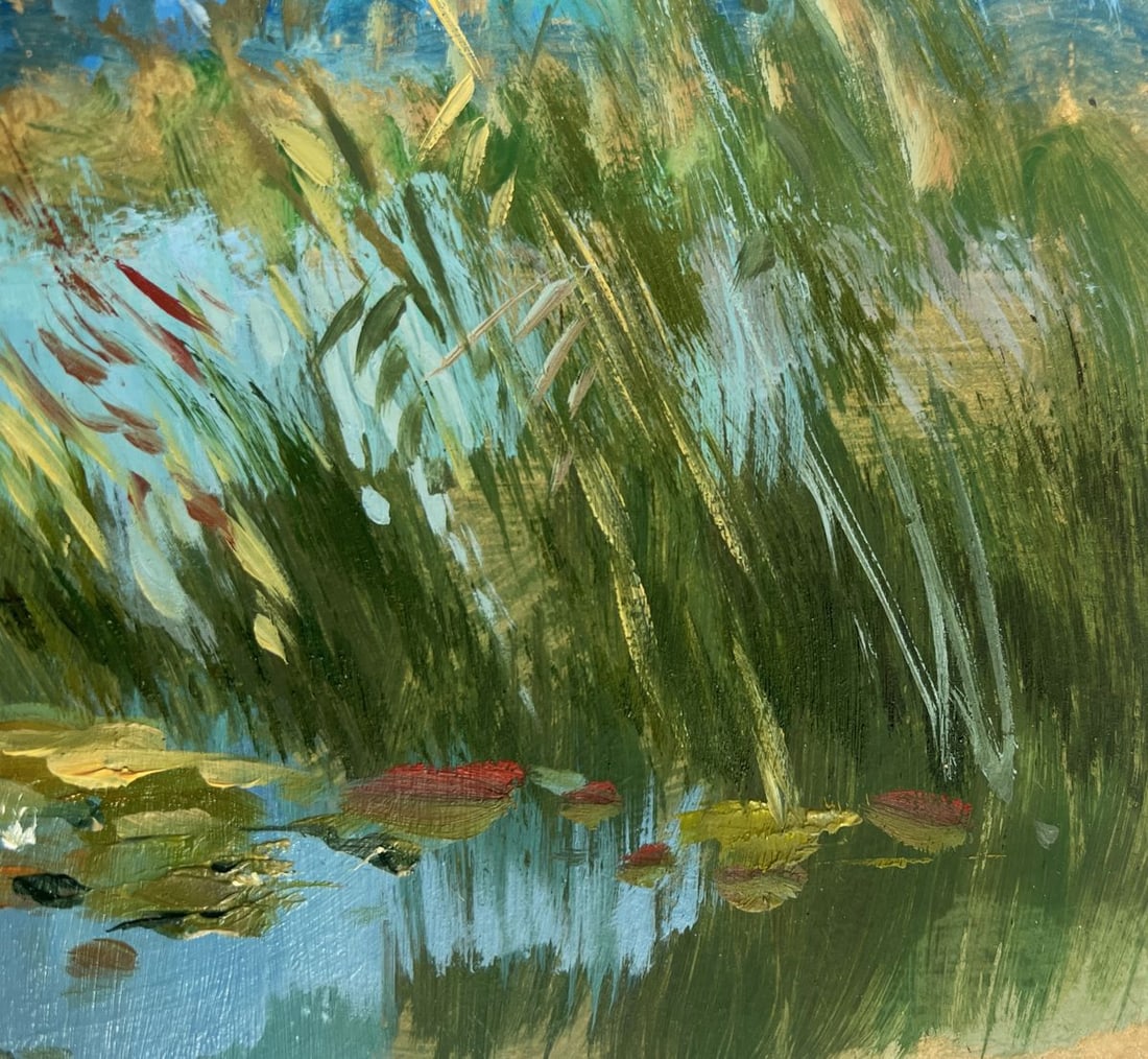 Oil painting Summer cloudy weather Yuriy Suprunchuk - 9