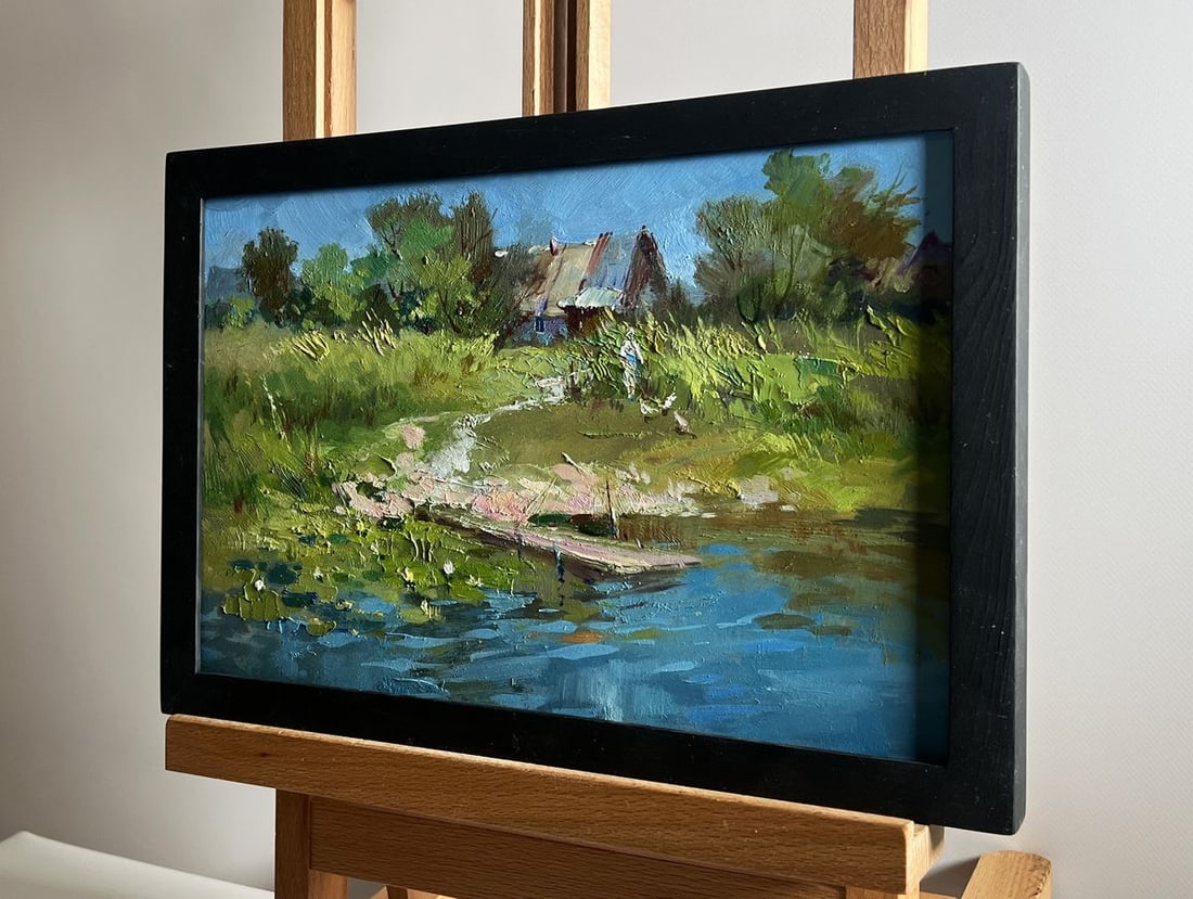 Oil painting The road to the river Yuriy Suprunchuk - 2