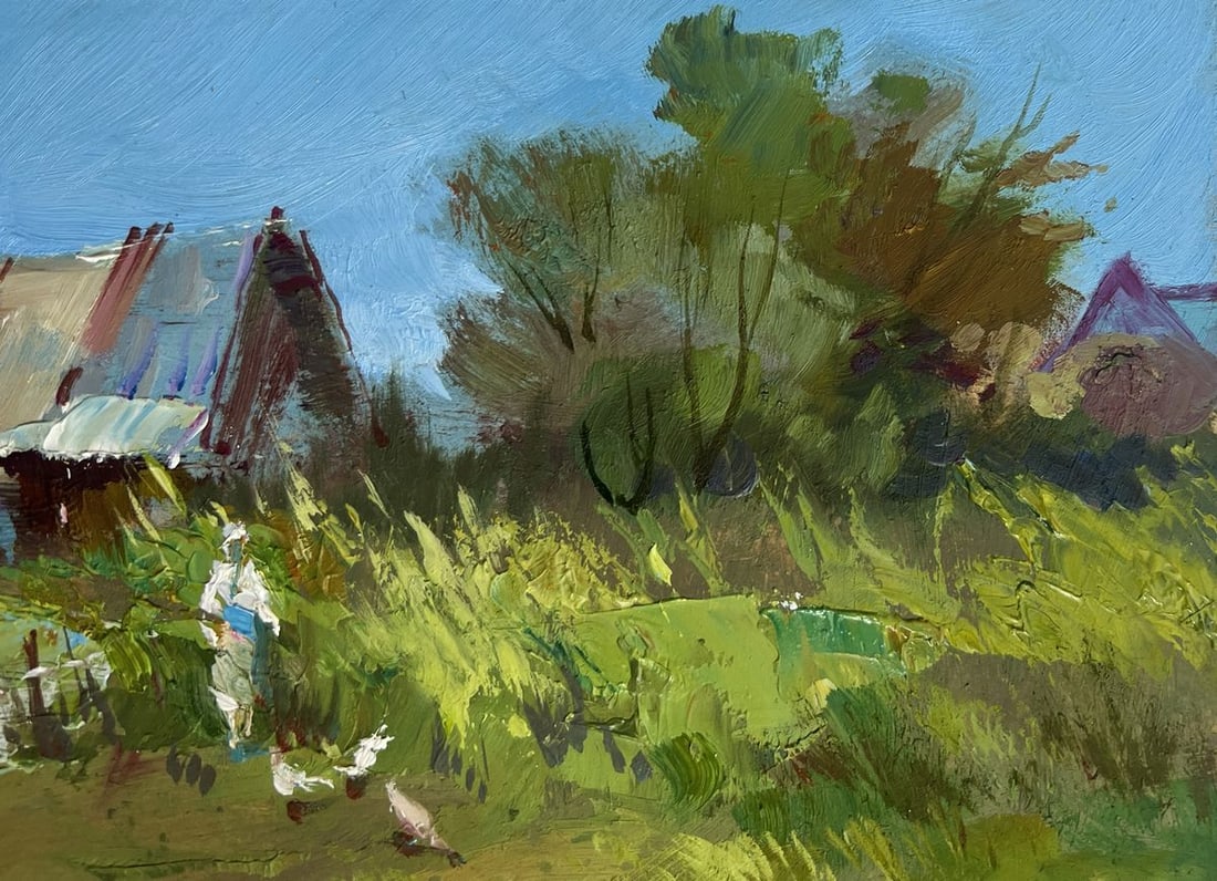 Oil painting The road to the river Yuriy Suprunchuk - 4