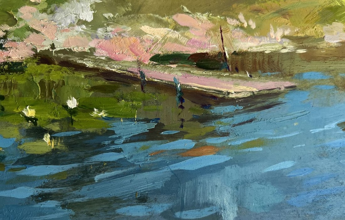 Oil painting The road to the river Yuriy Suprunchuk - 8