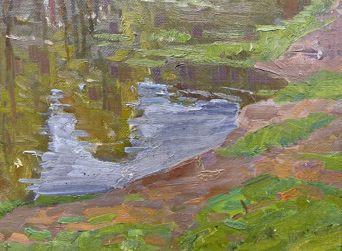 Oil painting After the rain Unknown artist - 7