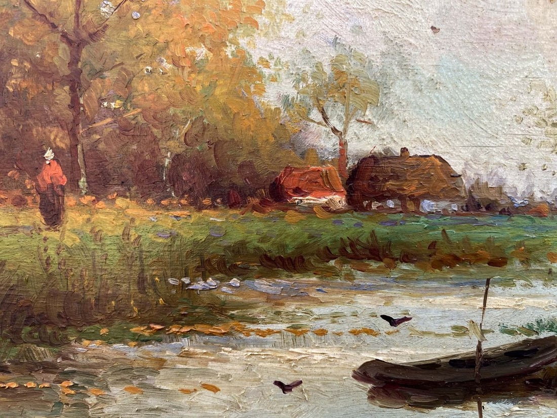 Oil painting Near the forest Unknown artist - 7