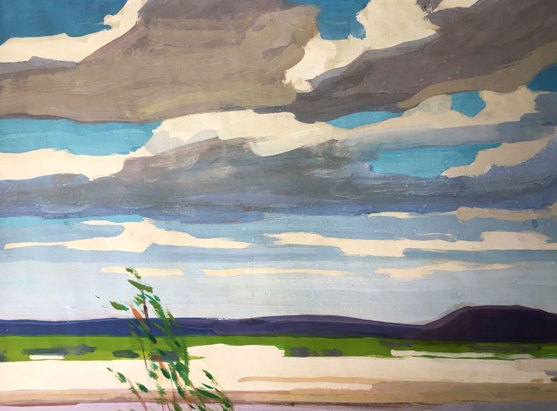 Gouache painting After the rain Chernikov Vladimir Mikhailovich - 4