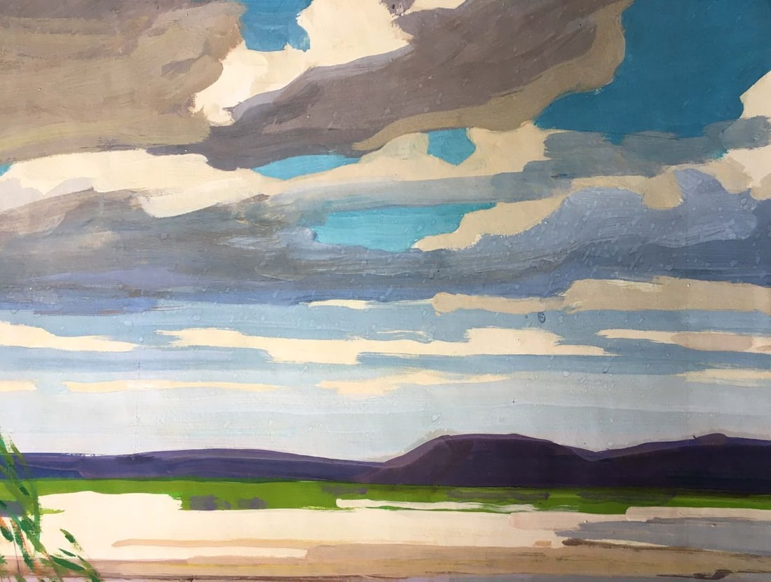 Gouache painting After the rain Chernikov Vladimir Mikhailovich - 7