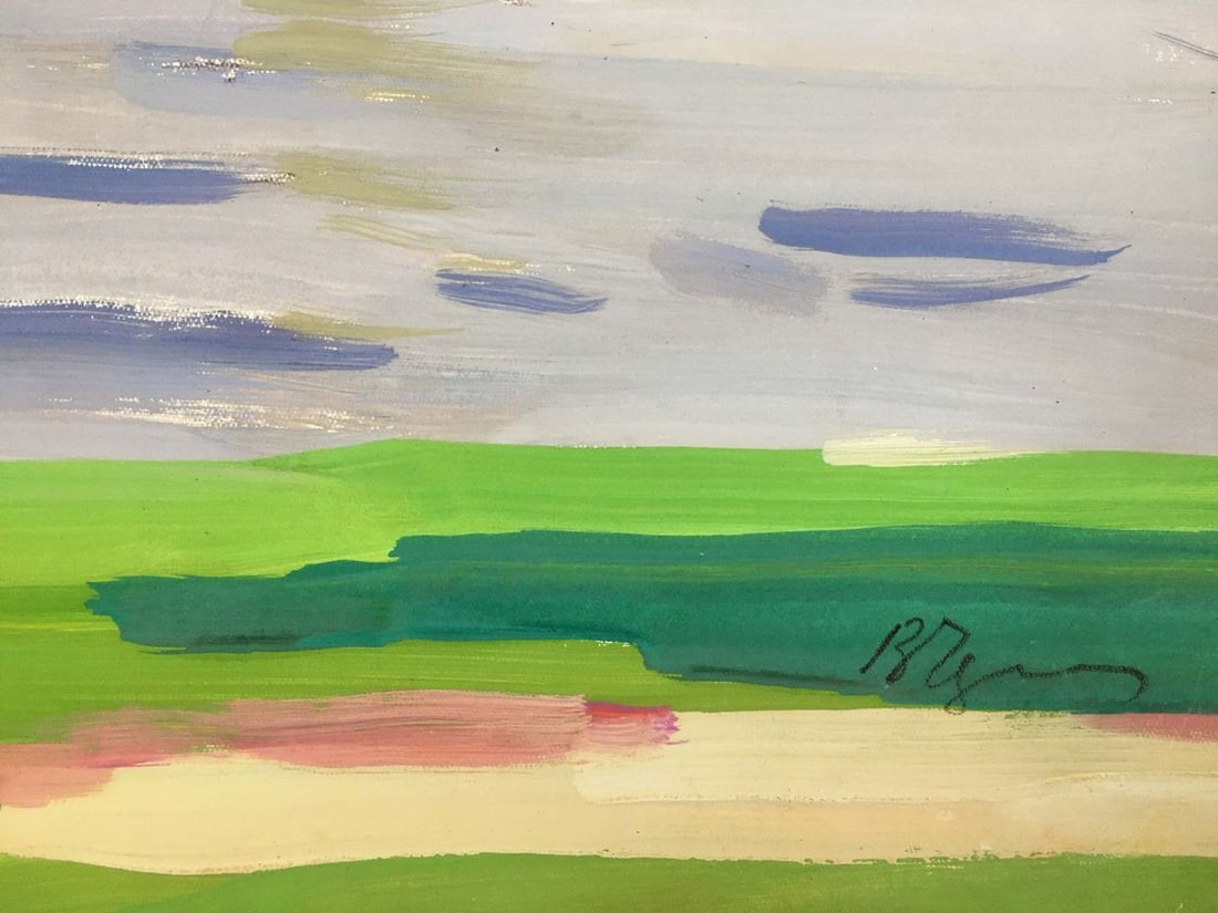 Gouache painting River landscape Chernikov Vladimir Mikhailovich - 10