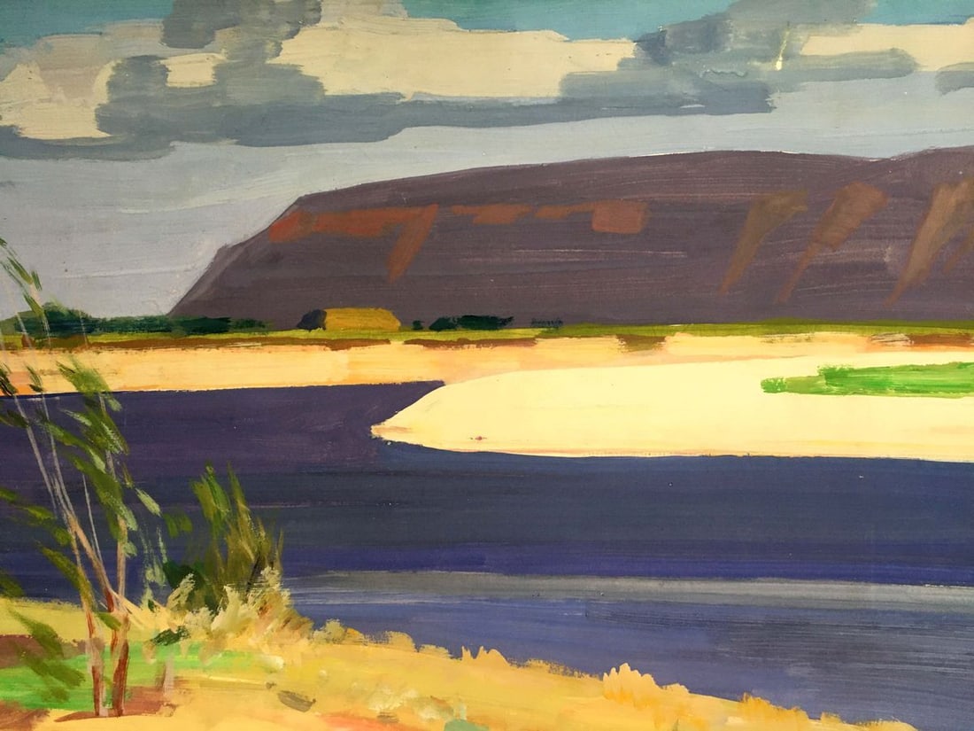 Gouache painting On the shore Chernikov Vladimir Mikhailovich - 5