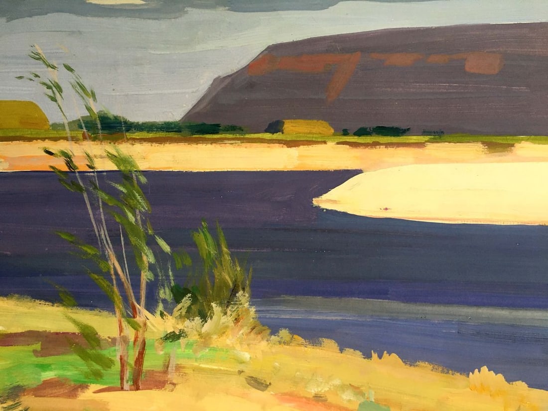 Gouache painting On the shore Chernikov Vladimir Mikhailovich - 6