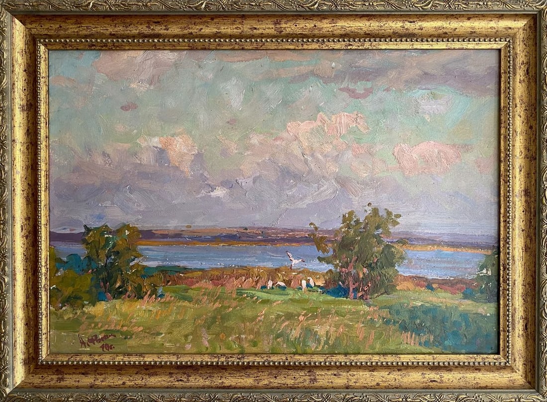 Oil painting Quiet evening Fomin Anatoly Nikiforovich (1 of 11)