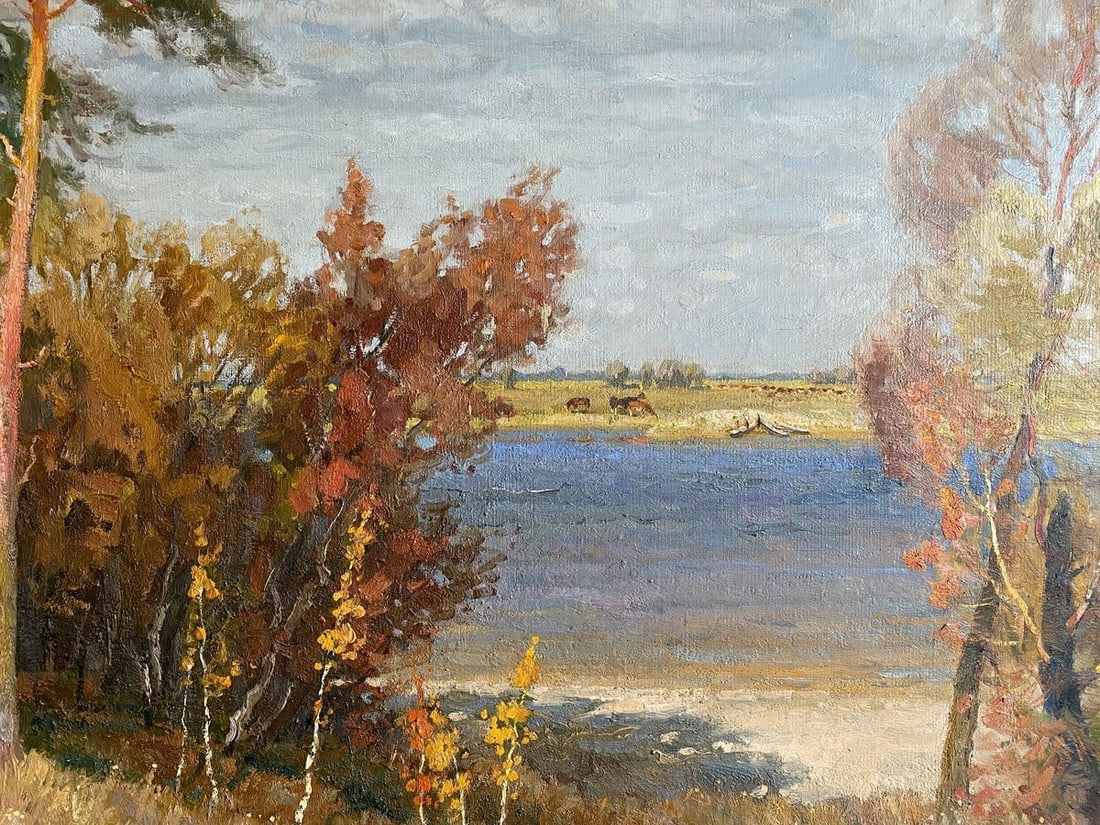 Oil painting By the river Mynka Alexander Fedorovich - 8