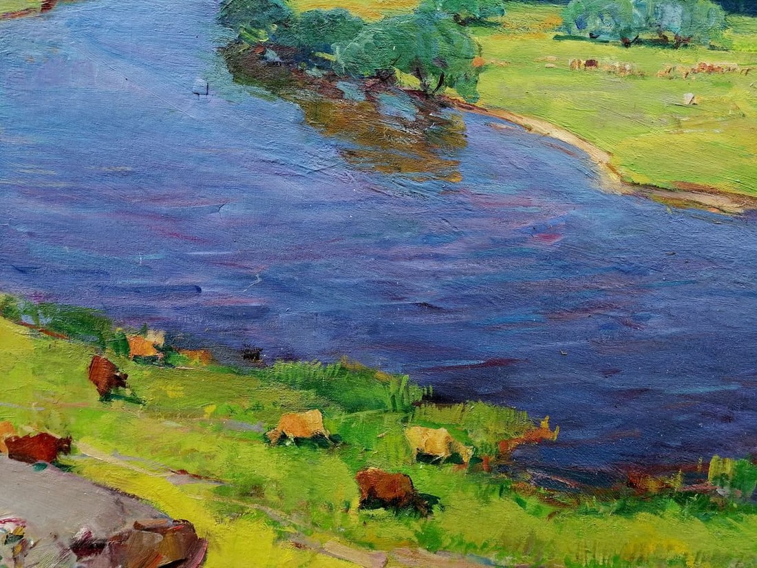 Oil painting Walk in the field Grebennik Vitaly Sergeevich - 3