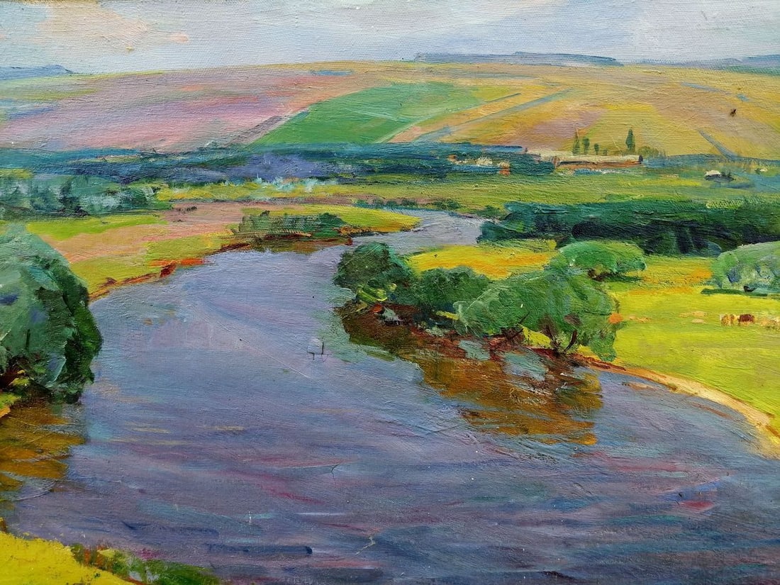 Oil painting Walk in the field Grebennik Vitaly Sergeevich - 5