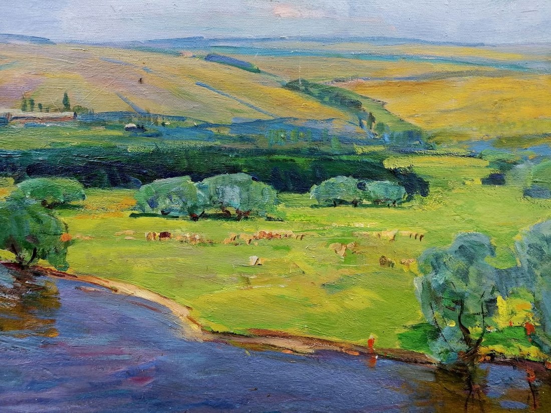 Oil painting Walk in the field Grebennik Vitaly Sergeevich - 6