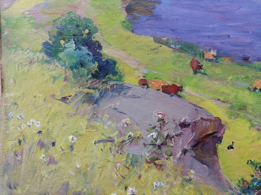 Oil painting Walk in the field Grebennik Vitaly Sergeevich - 7