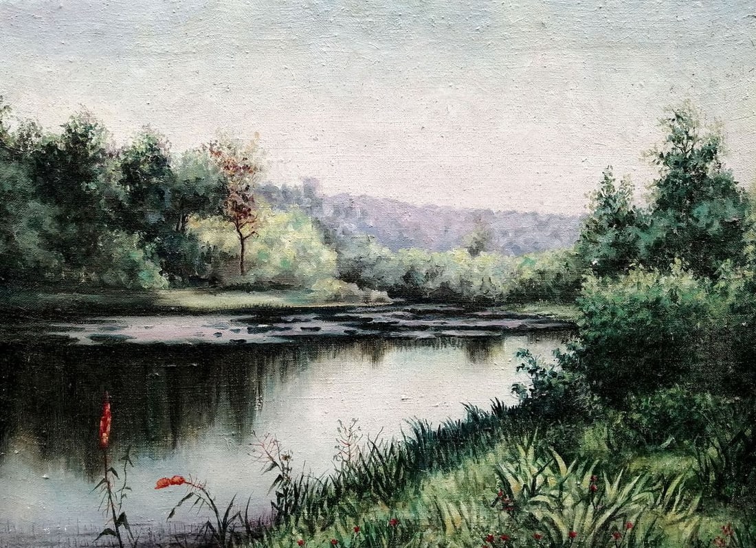 Oil painting Far from everyone Unknown artist (1 of 10)