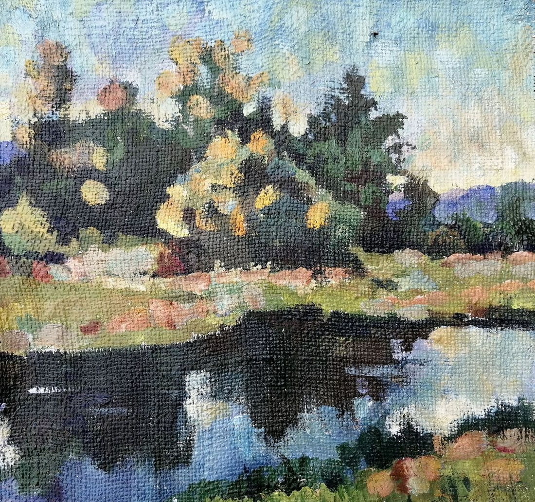 Oil painting Natural scenery Unknown artist (1 of 8)