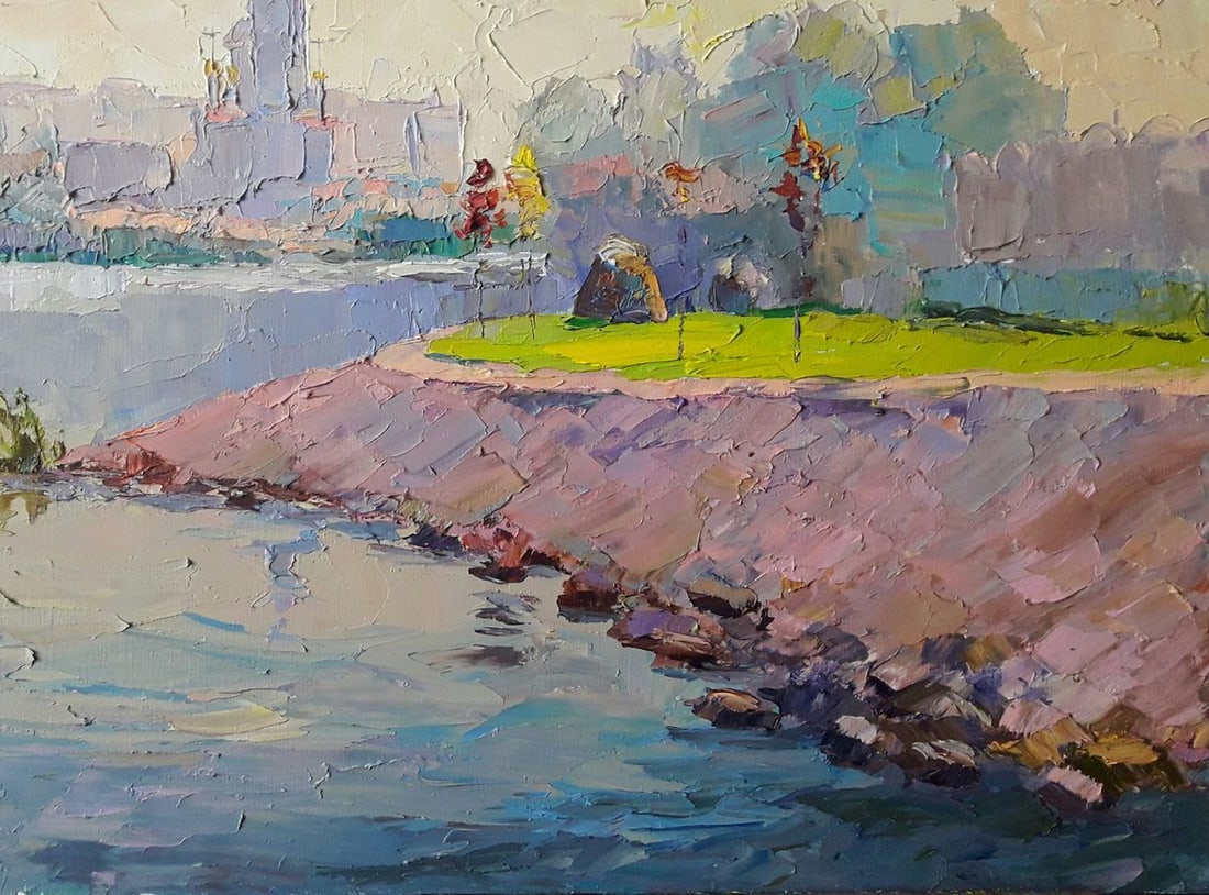 Oil painting Dry Kagamlyk River Serdyuk Boris Petrovich - 2