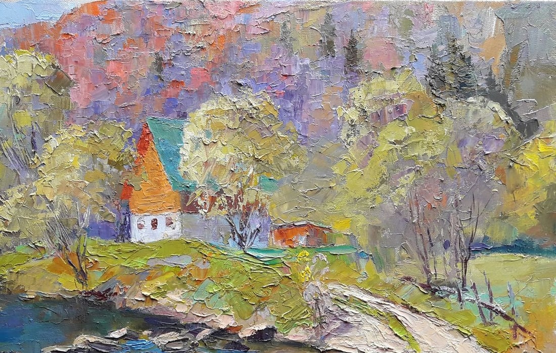 Oil painting Mountain stream Serdyuk Boris Petrovich - 2
