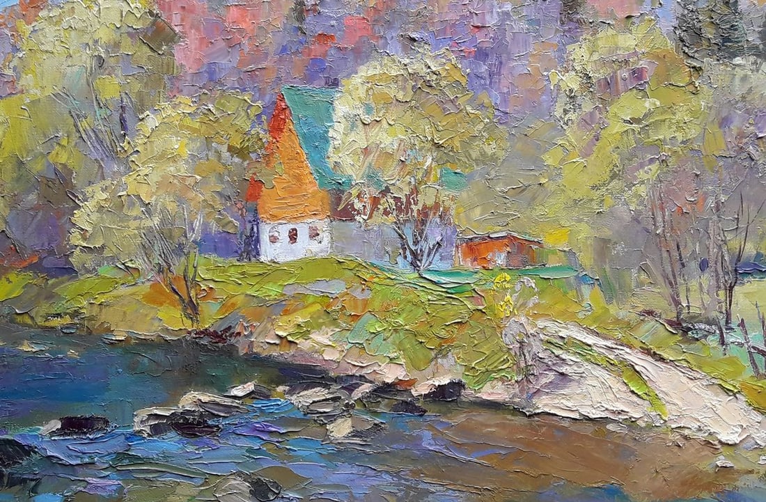 Oil painting Mountain stream Serdyuk Boris Petrovich - 4