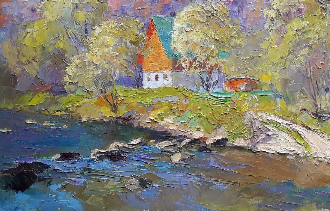 Oil painting Mountain stream Serdyuk Boris Petrovich - 5