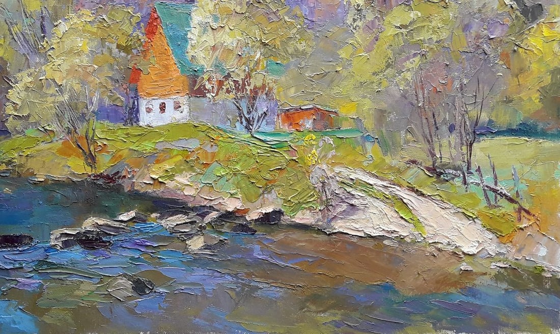 Oil painting Mountain stream Serdyuk Boris Petrovich - 6