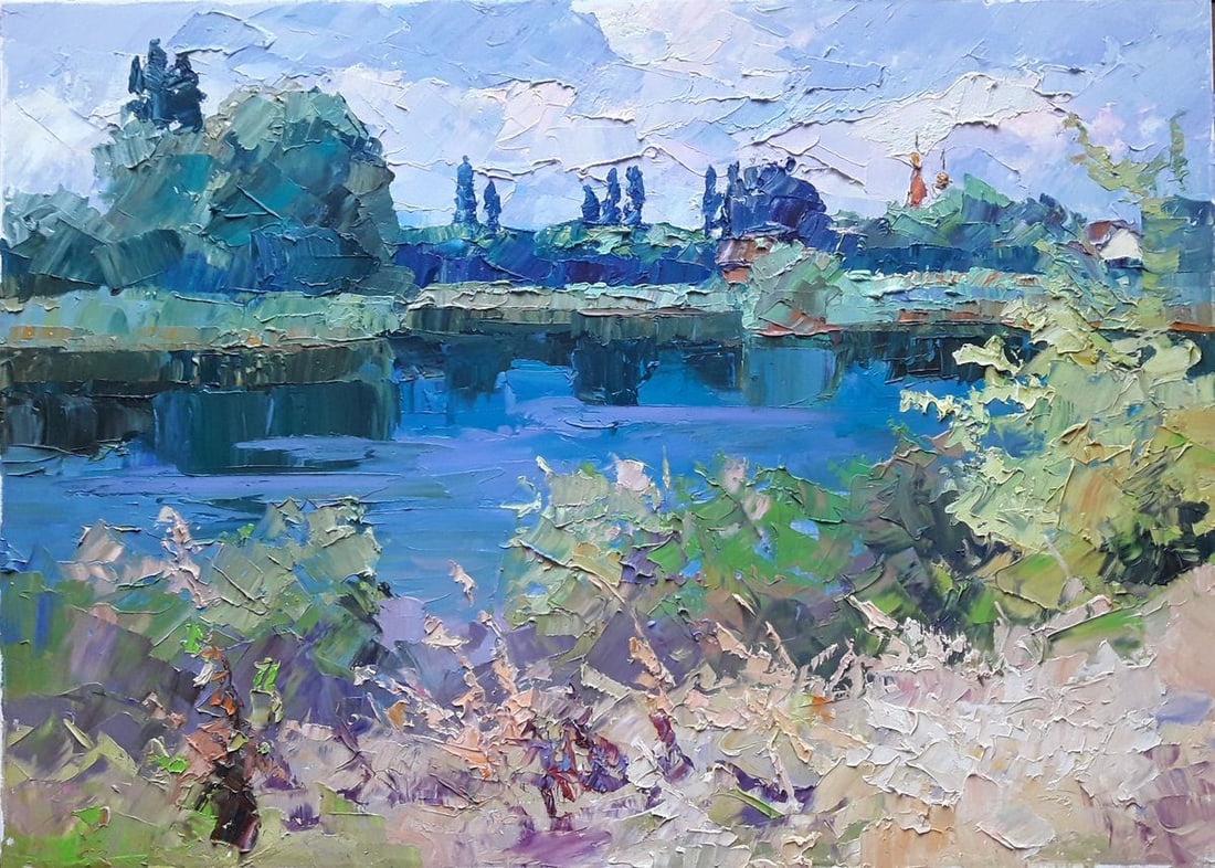 Oil painting Over the river Serdyuk Boris Petrovich (1 of 5)