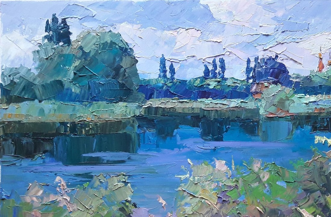 Oil painting Over the river Serdyuk Boris Petrovich - 2