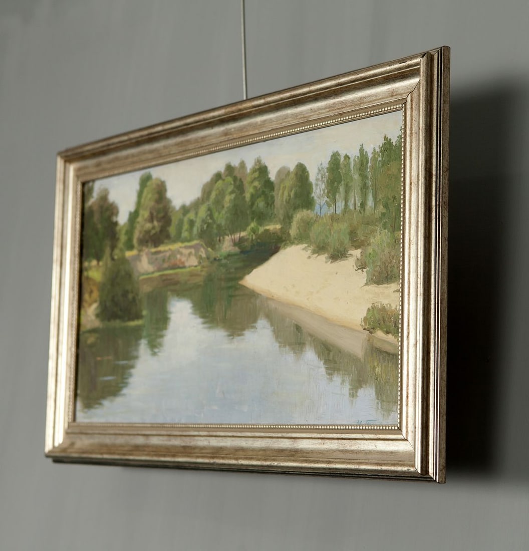 Summer. River Oil Painting - 2