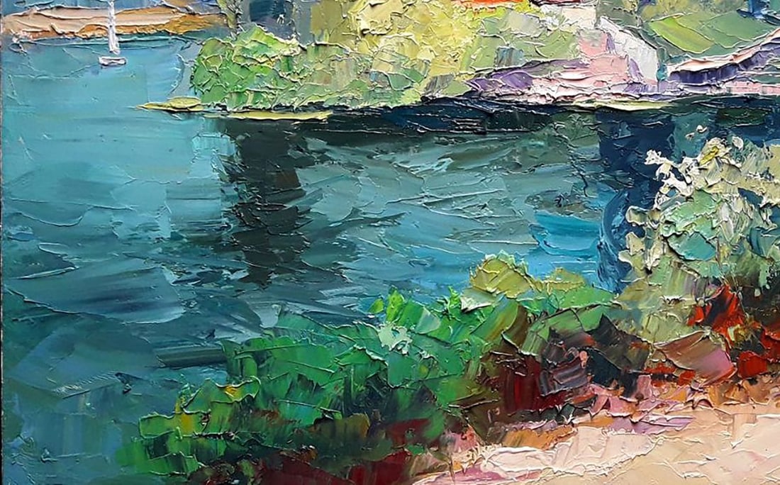 Oil painting The house by the river Serdyuk Boris Petrovich - 4