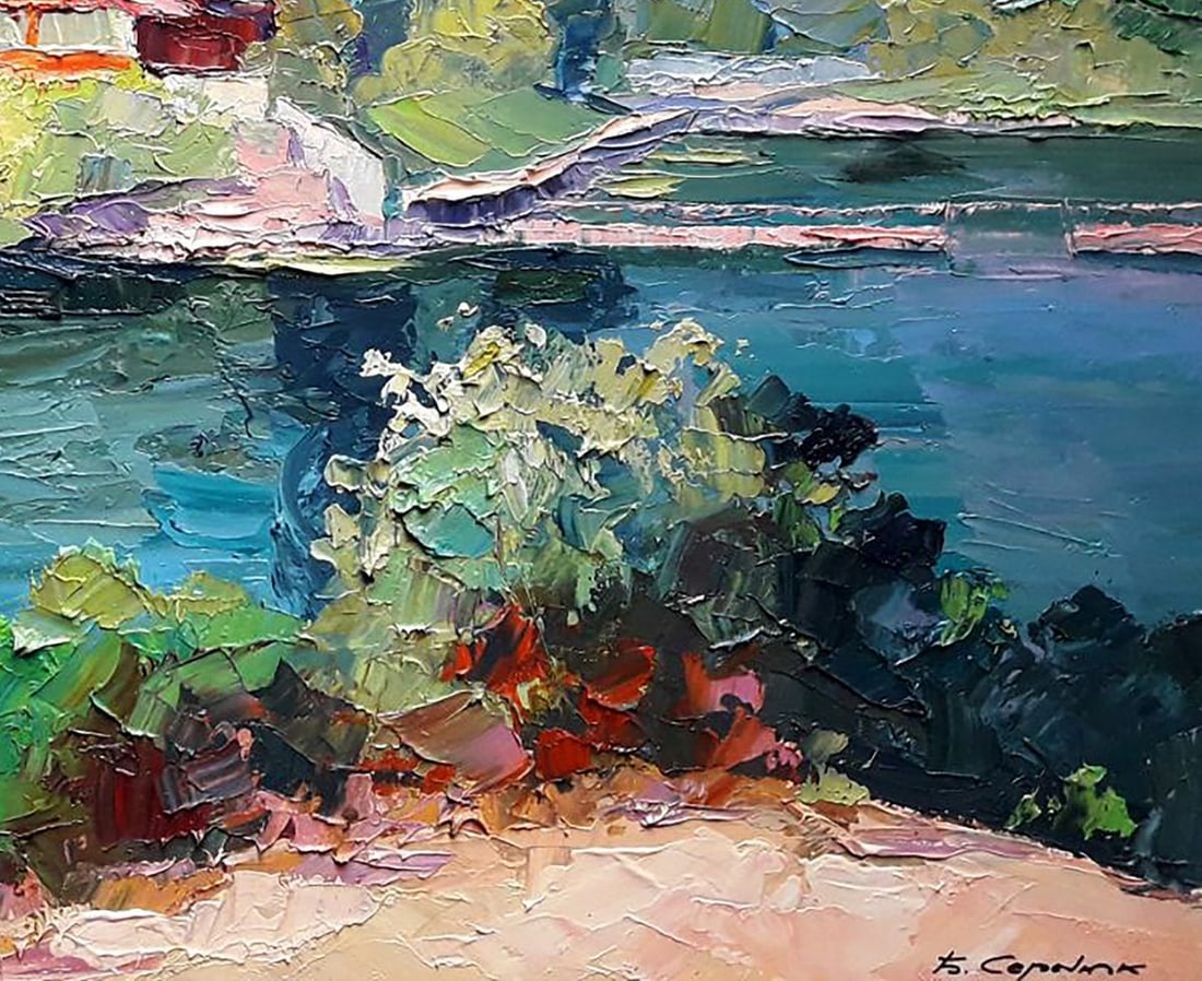 Oil painting The house by the river Serdyuk Boris Petrovich - 5