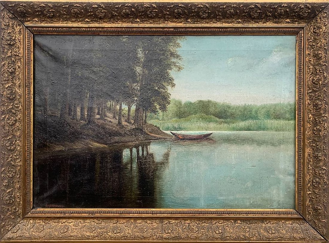 Oil painting By the river Voronkov (1 of 10)