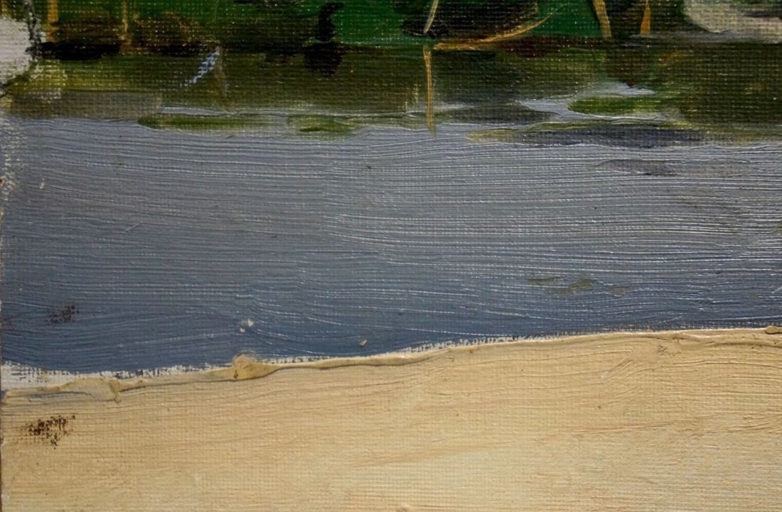 Oil painting On the shore Pyotr Alekseevich Alekseev - 2