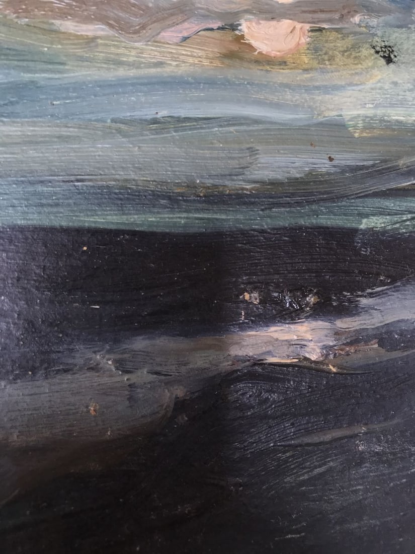 Oil painting Night landscape Unknown artist - 10