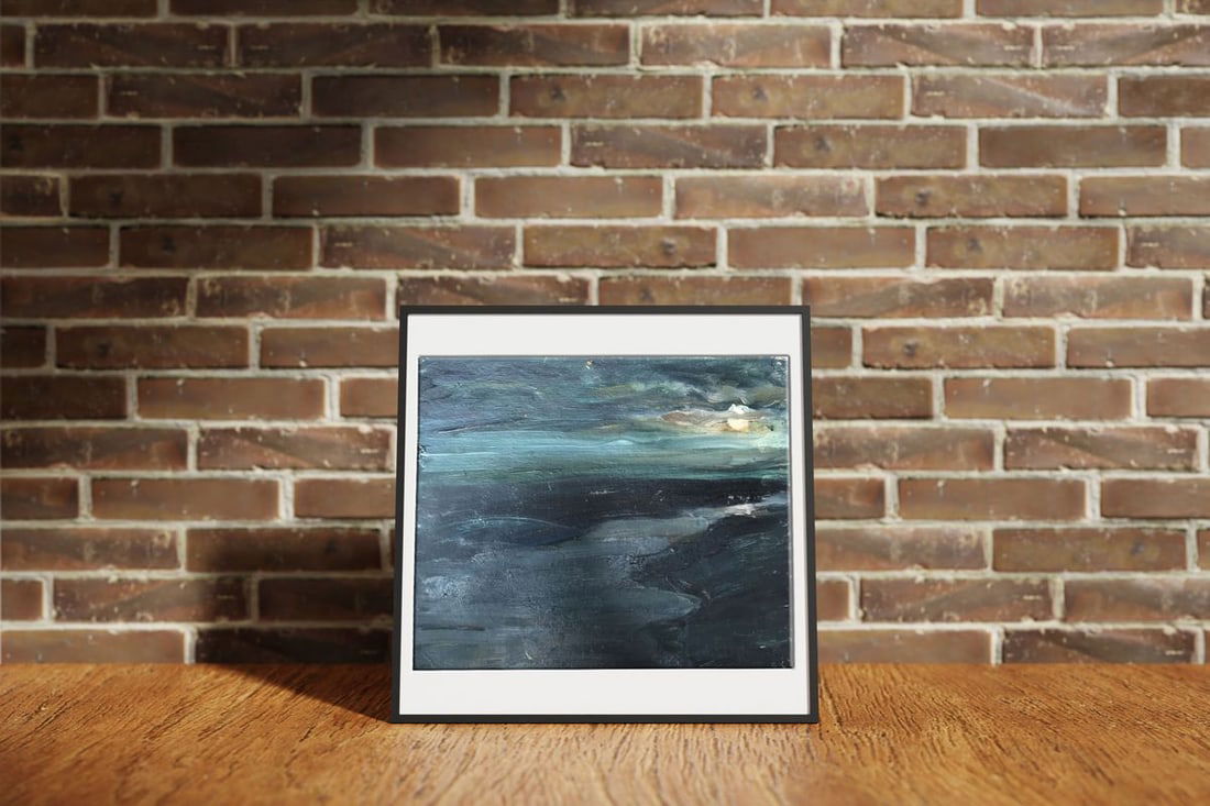 Oil painting Night landscape Unknown artist - 2