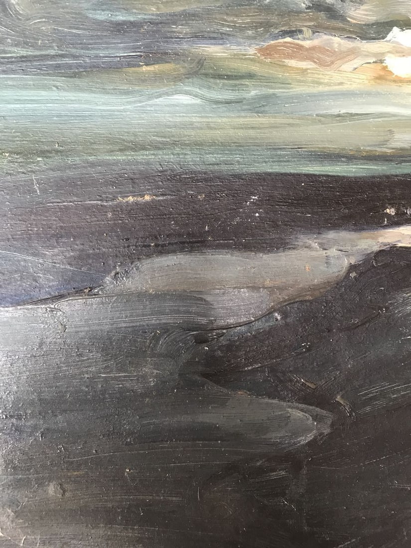 Oil painting Night landscape Unknown artist - 8