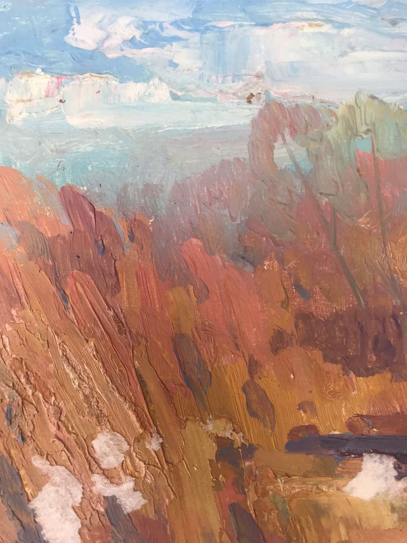 Oil painting Evening landscape Peter Tovpev - 4