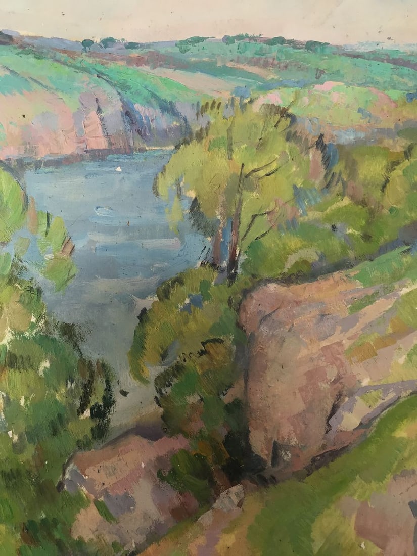 Oil painting Summer landscape Peter Tovpev - 8