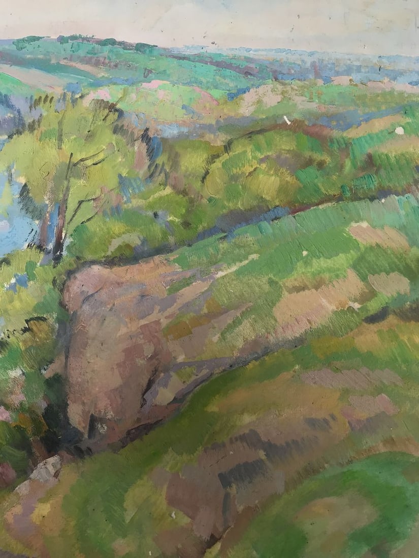 Oil painting Summer landscape Peter Tovpev - 9