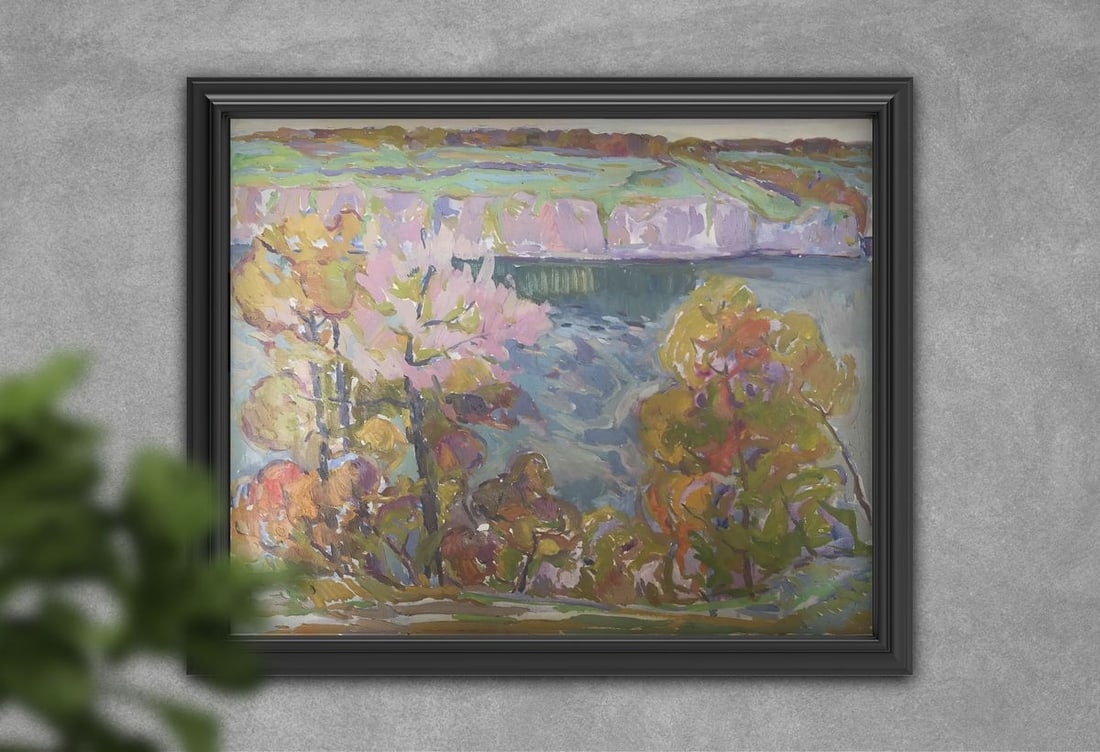 Oil painting Autumn in the mountains Peter Tovpev - 2