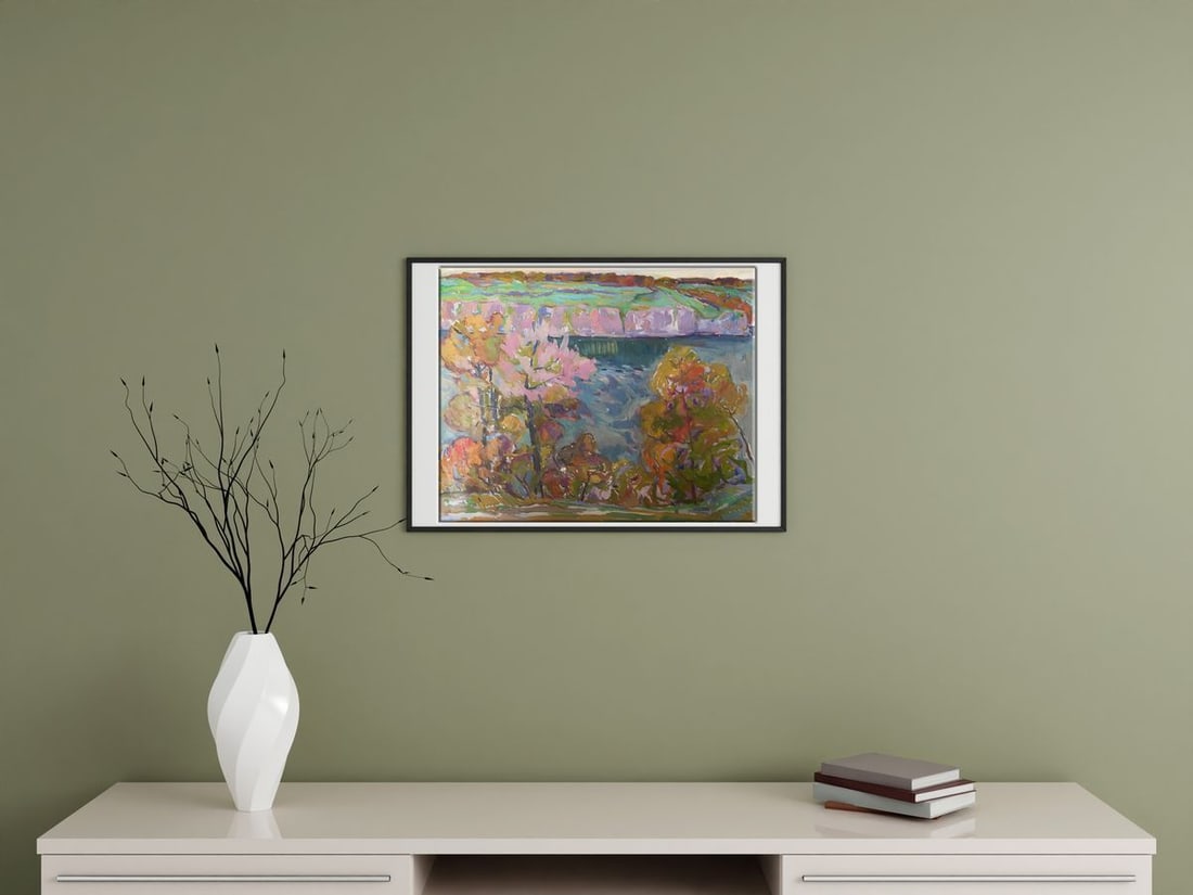 Oil painting Autumn in the mountains Peter Tovpev - 3