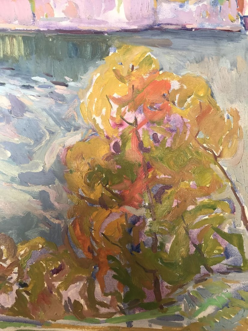 Oil painting Autumn in the mountains Peter Tovpev - 9