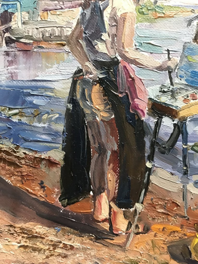 Oil painting Artist at work Unknown artist - 5