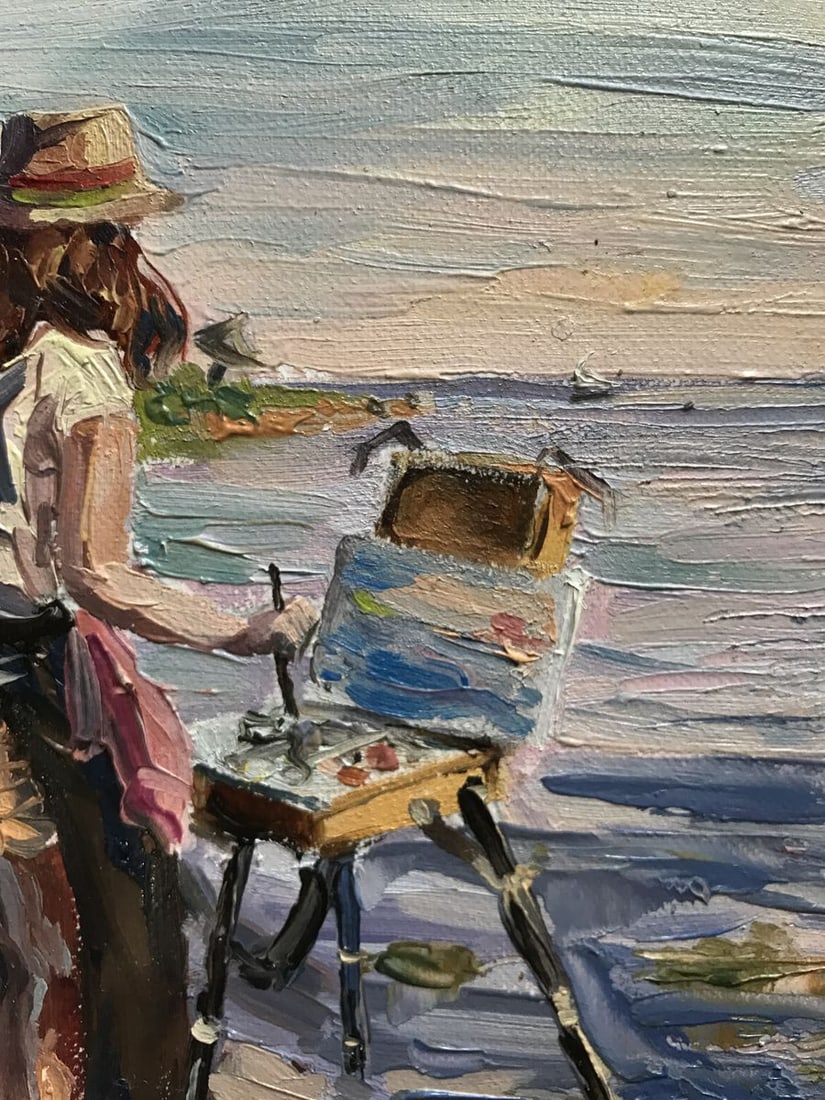 Oil painting Artist at work Unknown artist - 6