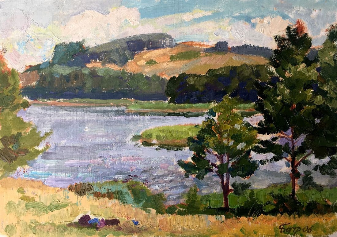 Oil painting Summer day Batrakov Vladimir Grigorievich (1 of 14)