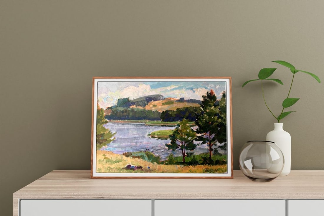 Oil painting Summer day Batrakov Vladimir Grigorievich - 2