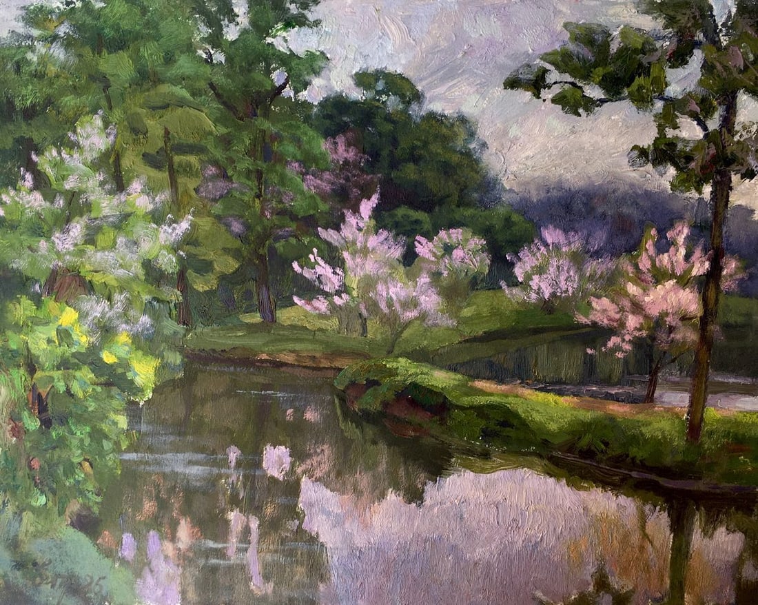 Oil painting Spring motif Batrakov Vladimir Grigorievich (1 of 14)